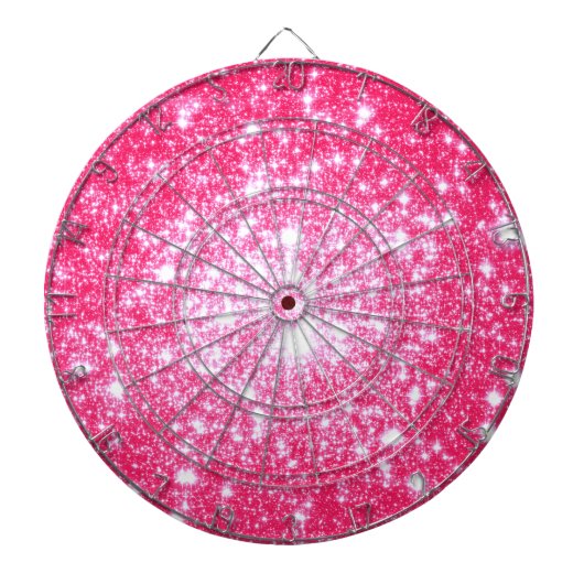 Hellrosa Stars Dartscheibe (vorne)