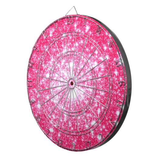 Hellrosa Stars Dartscheibe (Vorderseite rechts)