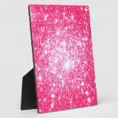 Hellrosa Stars Fotoplatte (Seite)