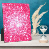 Hellrosa Stars Fotoplatte (Seite)