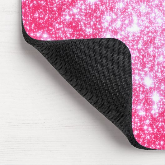 Hellrosa Stars Mousepad (Ecke)