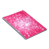Hellrosa Stars Notizblock (Rechte Seite)