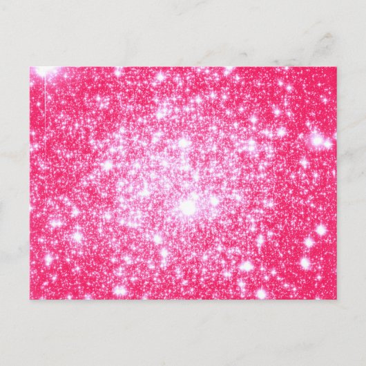 Hellrosa Stars Postkarte (Vorderseite)