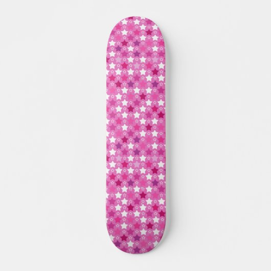 Hellrosa Sternenzeit Skateboard (Vorne)