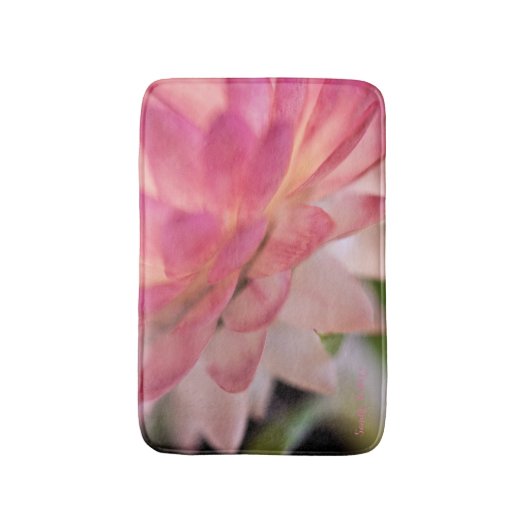 Hellrosa Strawblume Badematte (Vorderseite Vertikal)