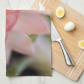 Hellrosa Strawblume Geschirrtuch (Viertel Falte)