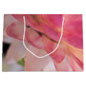 Hellrosa Strawblume Große Geschenktüte (Vorderseite)