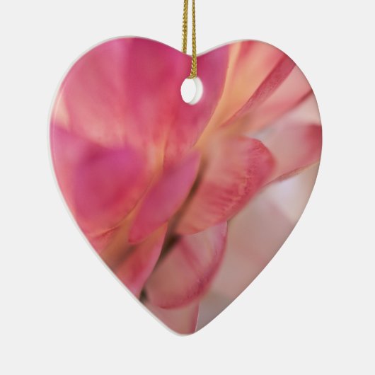 Hellrosa Strawblume Keramik Ornament (Rechts)