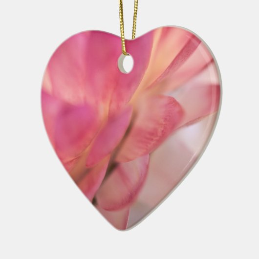 Hellrosa Strawblume Keramik Ornament (Links)