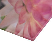 Hellrosa Strawblume Schneidebrett (Ecke)