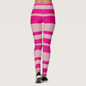 Hellrosa Streifen Leggings (Rückseite)