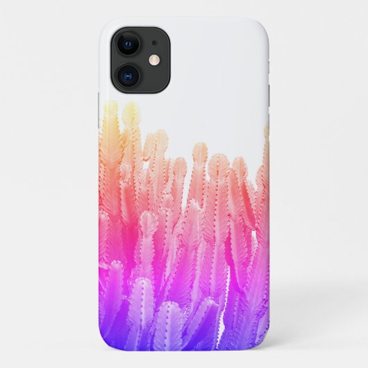 Hellrosa Sukkulent Kaktus Pflanze iPhone 11 Fall Case-Mate iPhone Hülle (Rückseite)