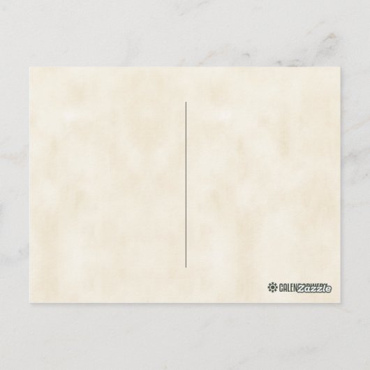 Hellrosa Sweet Pea Vintag botanisch Postkarte (Rückseite)