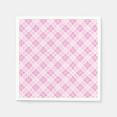 Hellrosa Tarta Weihnachtsmuster Serviette (Vorderseite)