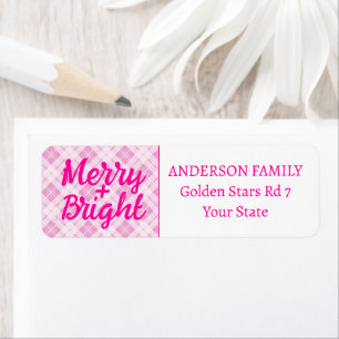 Hellrosa Tartan Merbright Weihnachtsfeiertage