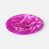 Hellrosa Teller, 7 Zoll rund Pappteller (Schrägansicht)