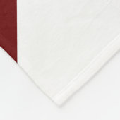 Hellrosa, tiefrot, weiße, schlanke Streifen Fleecedecke (Ecke)