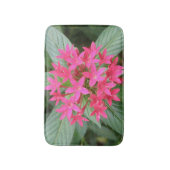 Hellrosa tropische Blume Badematte (Vorderseite Vertikal)