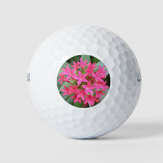 Hellrosa Tropische Blume Golf Ball (Vorderseite)