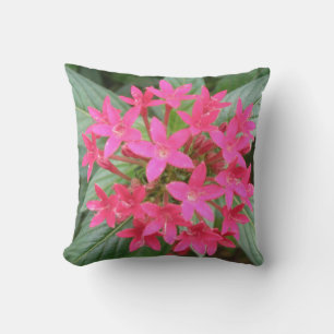 Hellrosa tropische Blume Kissen