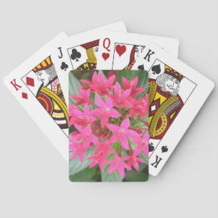 Hellrosa Tropische Blume Spielkarten