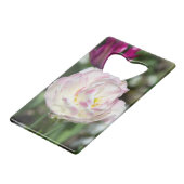 Hellrosa Tulpen an einem sonnigen Tag Geldbeutel Flaschenöffner (Vorderseite Schrägansicht)