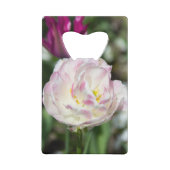 Hellrosa Tulpen an einem sonnigen Tag Geldbeutel Flaschenöffner (Rückseite)