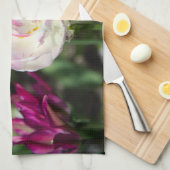 Hellrosa Tulpen an einem sonnigen Tag Geschirrtuch (Viertel Falte)