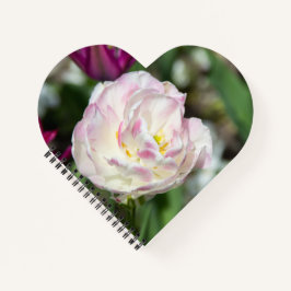 Hellrosa Tulpen an einem sonnigen Tag Notizblock