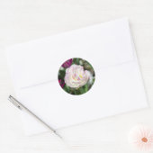 Hellrosa Tulpen an einem sonnigen Tag Runder Aufkleber (Umschlag)