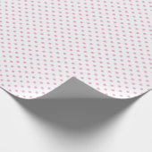 Hellrosa Tupfen Geschenkpapier (Ecke)