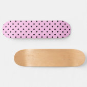 Hellrosa u. schwarzer PunktSkateboard Skateboard (Horizontal)