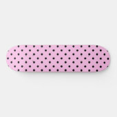 Hellrosa u. schwarzer PunktSkateboard Skateboard (Horizontal)