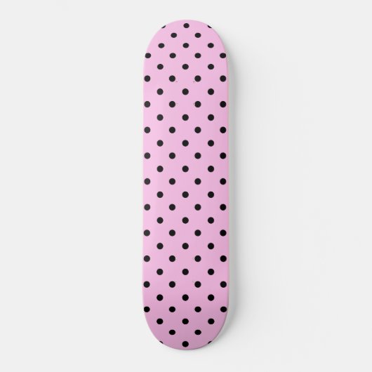 Hellrosa u. schwarzer PunktSkateboard Skateboard (Vorderseite)
