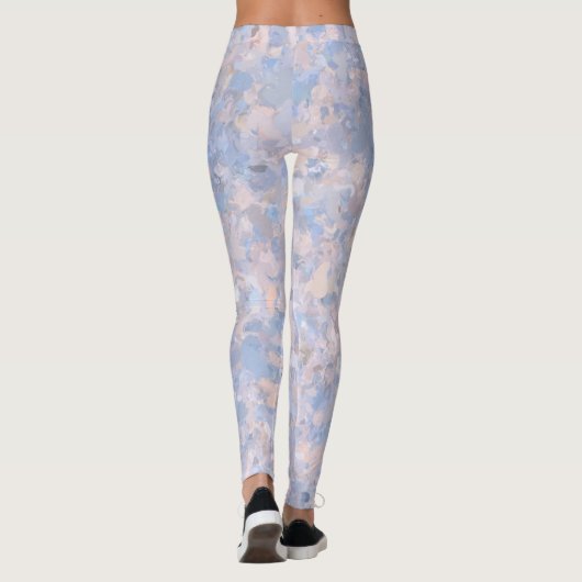 Hellrosa und blau leggings (Rückseite)