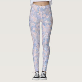 Hellrosa und blau leggings