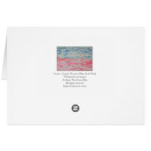 Hellrosa und blaue Abstrakte Wasserfarbenlandschaf (Rückseite Horizontal)