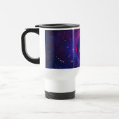 Hellrosa und blaue Galaxie-Cluster Monogram Reisebecher (Links)