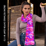 Hellrosa und blauer Camouflage Chiffon Schal<br><div class="desc">Helles Rosa und blaues Camouflage Chiffon Scarf. Spaß für jeden Camouflage-Liebhaber. Personalisieren Sie diese Vorlage mit Ihrem Bild und bearbeiten Sie sie nach Belieben.</div>