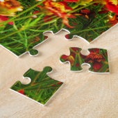 Hellrosa und gelbe Daisy Wilde Blume Puzzle (Seite)