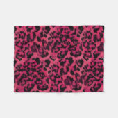 Hellrosa und gepunktete Leoparden Fleecedecke (Vorderseite (Horizontal))