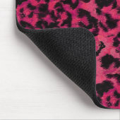 Hellrosa und gepunktete Leoparden Mousepad (Ecke)