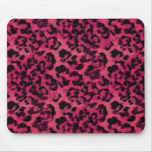 Hellrosa und gepunktete Leoparden Mousepad