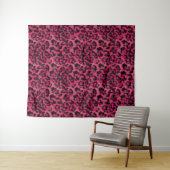 Hellrosa und gepunktete Leoparden Wandteppich (Beispiel (Horizontal))
