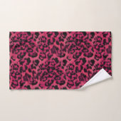 Hellrosa und gepunktete Leopardin Badhandtuch Set (Handtuch)