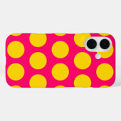 Hellrosa und goldene Polka-Punkte Case-Mate iPhone Hülle (Rückseite (Horizontal))