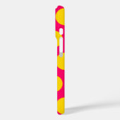 Hellrosa und goldene Polka-Punkte Case-Mate iPhone Hülle (Rückseite / Links)