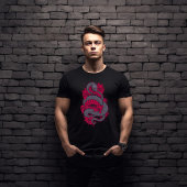 Hellrosa und graue Schlange mit Blume T - Shirt