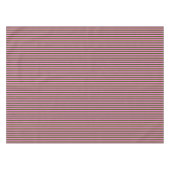 Hellrosa und Grüne Retro-Streifen Modern Tischdecke (Vorderseite (Horizontal))