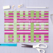 Hellrosa und grünes Unterwasserpapier Seidenpapier (Handwerk)